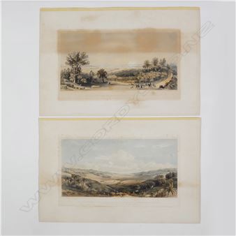 Six Works: View of Auckland Harbour, New Zealand Taken During the Regatta of January, 1862 (The Race of The Maori War Canoes)' ;  'View of Auckland, New Zealand from the Crater of Mount Eden' ; 'View of Auckland, New Zealand from the Lake on the North Shore' ; 'View of the Frith (sic) of Thames, Waitemata, Tamaki and Gulf of Hauraki from the Howick Ranges' ; 'View of the Wairoa Creek... - Frederick Rice Stack