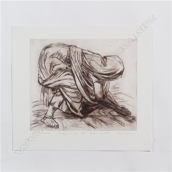 Indian Suite XVI Gathering Jute by Roy Dalgarno