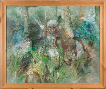 'Üks kevad' (One spring), 84,5 x 102 cm - Edgar Valter