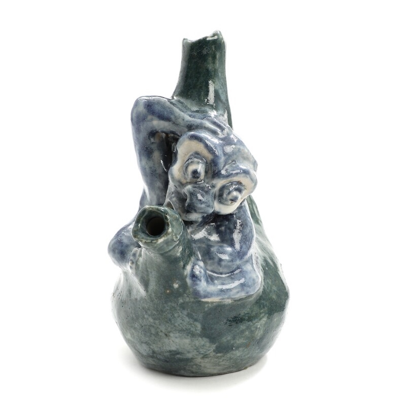 Jean-René Gauguin | A sculptural green and blue glazed stoneware ...