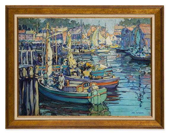 Jane Peterson | GLOUCESTER BOATS (Circa 1916) | MutualArt