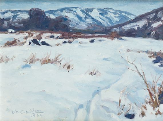 Snowscape by Oh Chi-Ho, 1974