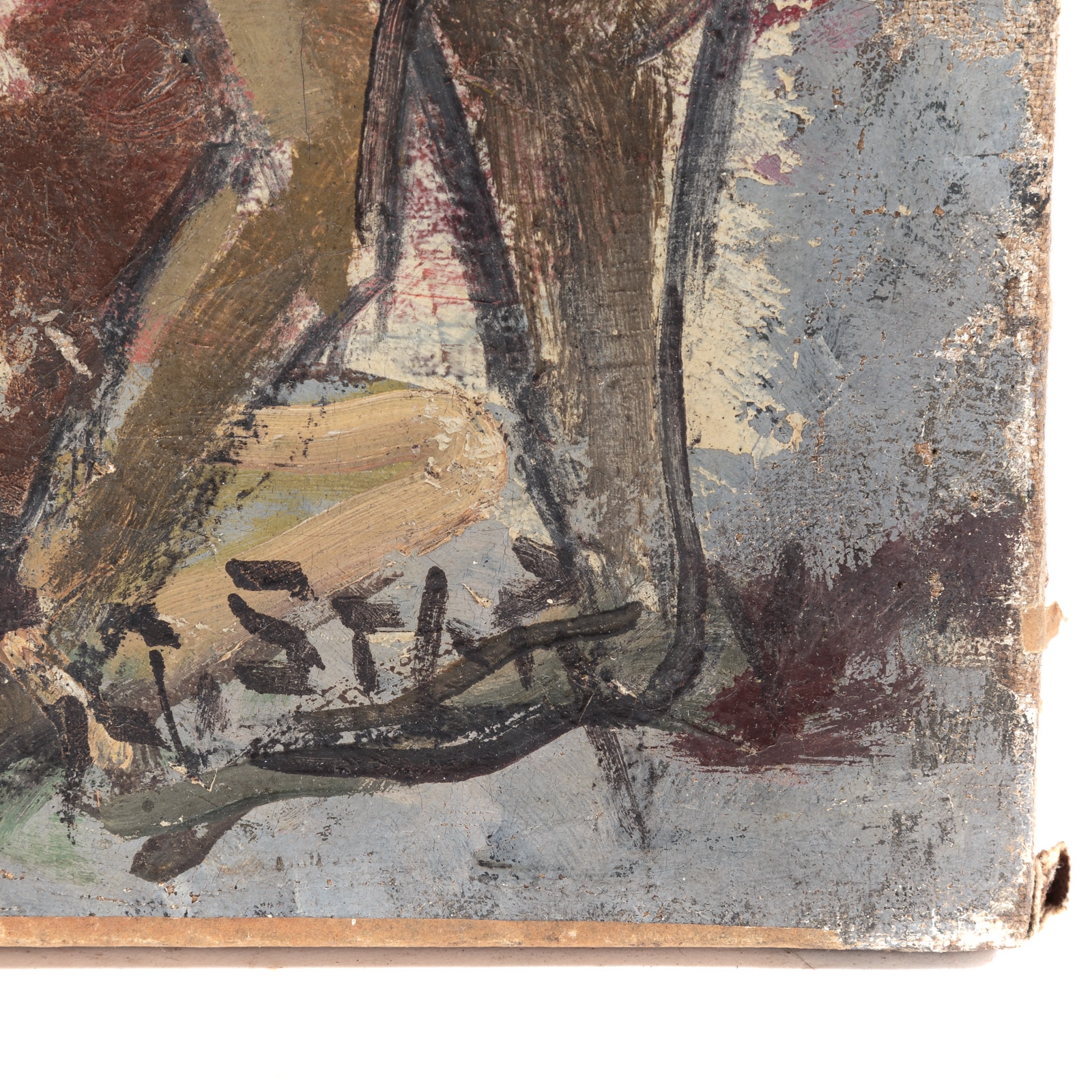 Artwork by Arno Stern, "The Feast,", Made of oil on canvas