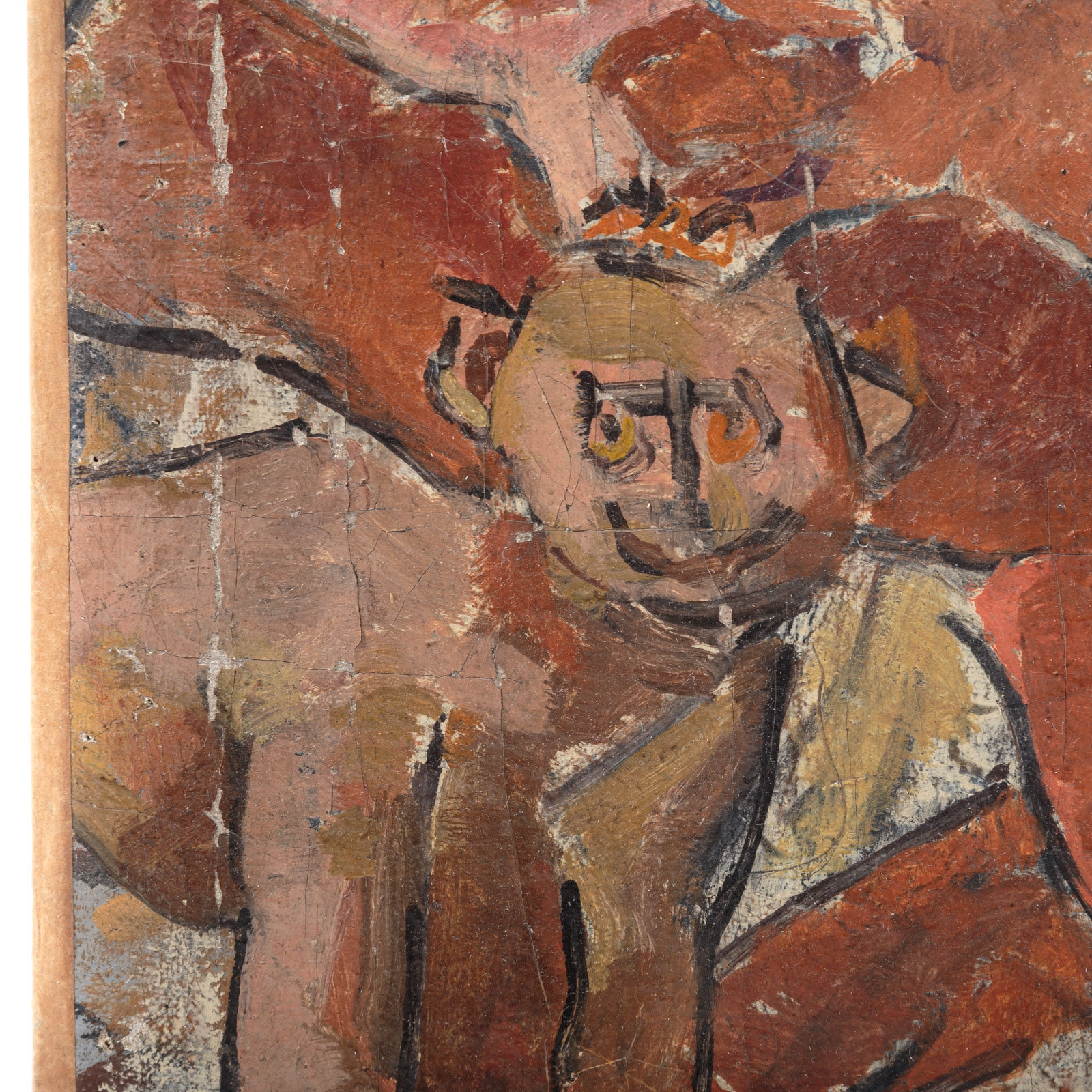 Artwork by Arno Stern, "The Feast,", Made of oil on canvas