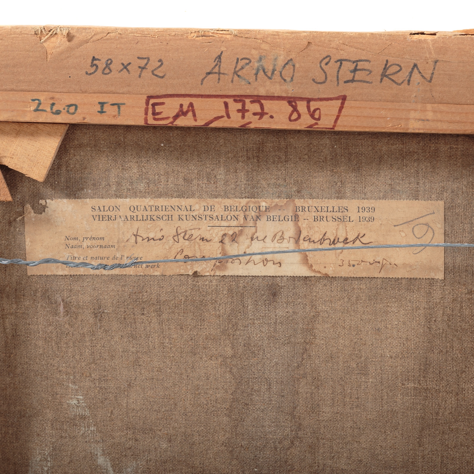 Artwork by Arno Stern, "The Feast,", Made of oil on canvas