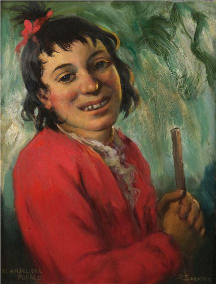 El angel del pueblo by Daniel Sabater y Salabert, 1947