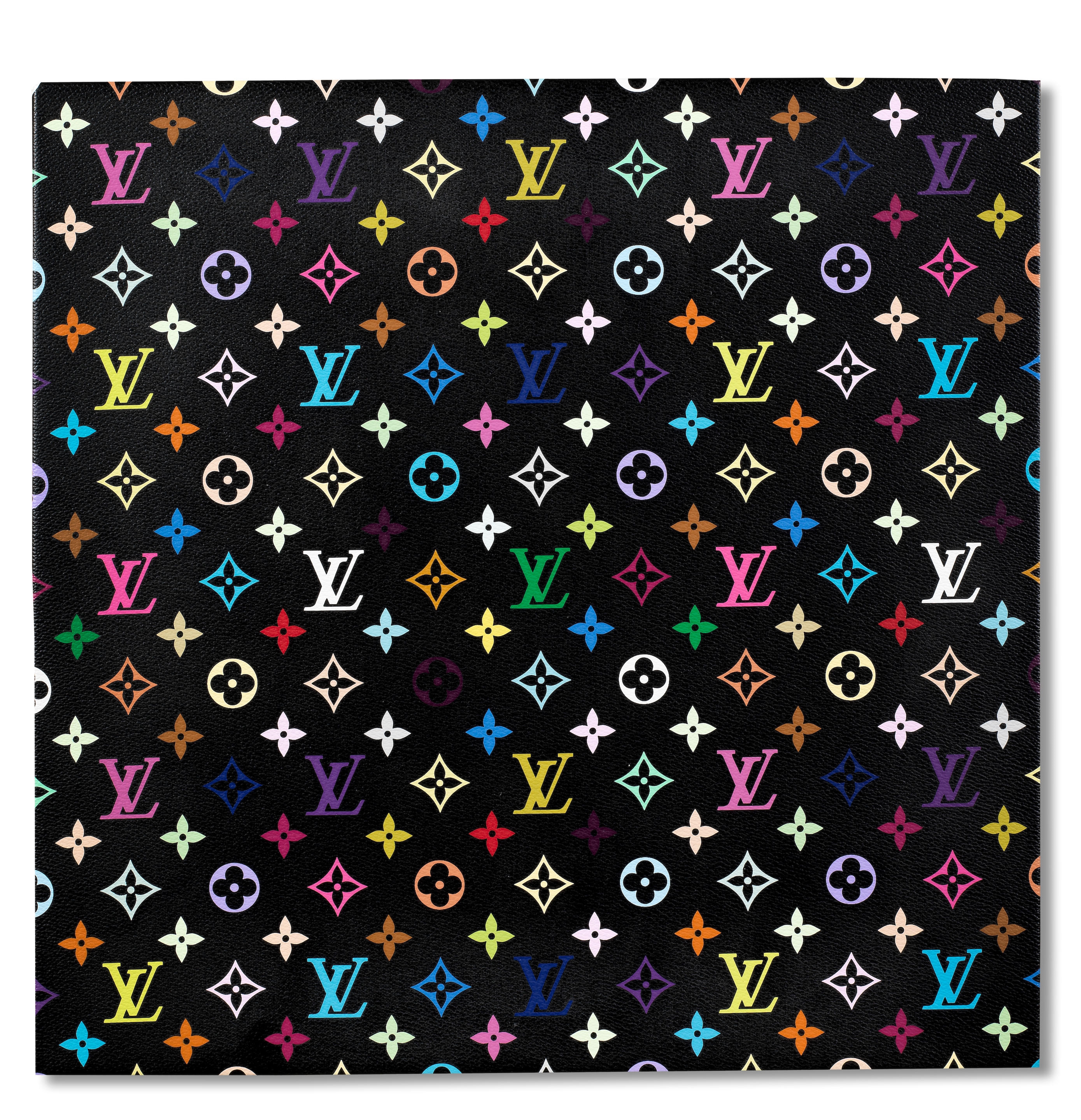 Takashi Murakami x Louis Vuitton Black Monogram Multicolore Rita