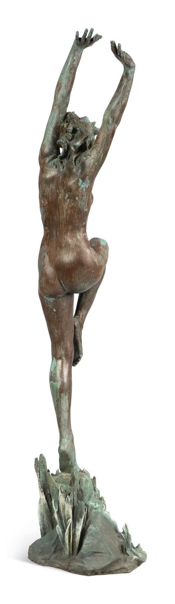 Artwork by Harriet Whitney Frishmuth, JOY OF THE WATERS, Made of bronze with verdigris patina