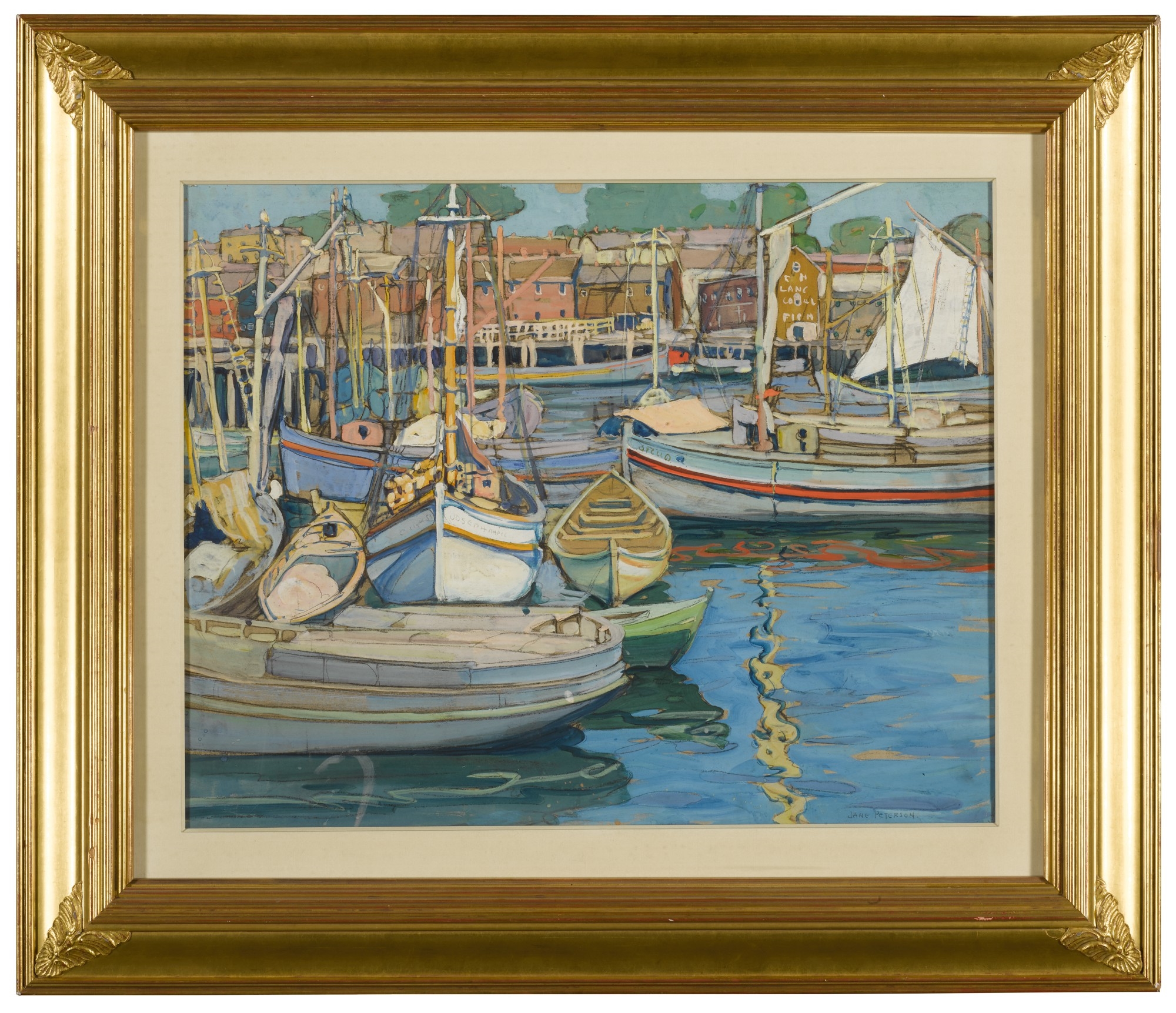 Jane Peterson | GLOUCESTER HARBOR (Circa 1915) | MutualArt