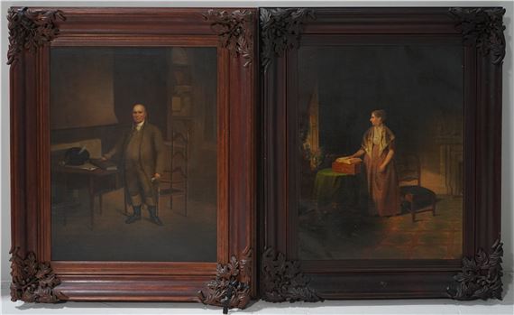 Portraits of John & Lydia Cooke by John Neagle, Bass Otis