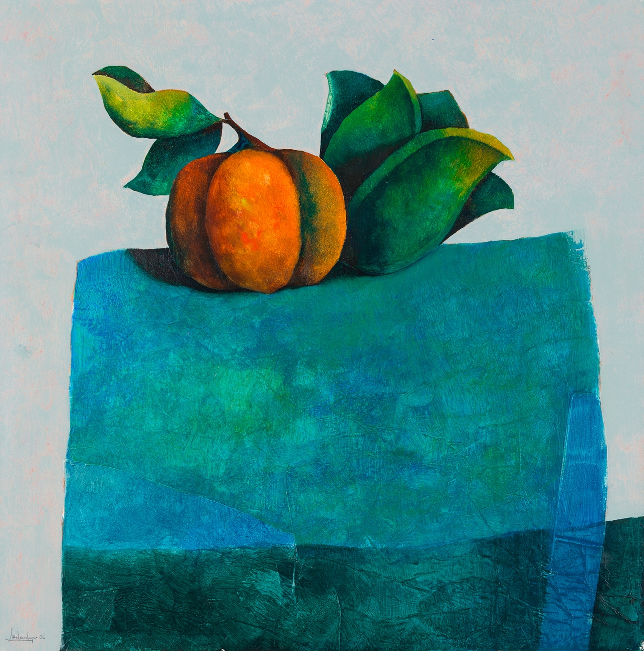 Artwork by Marcello Malandugno, Alla mensa degli angeli, Made of mixed media on canvas