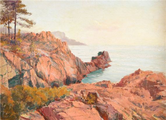 Stâncile roșii de la Agay by Francesco Filippini