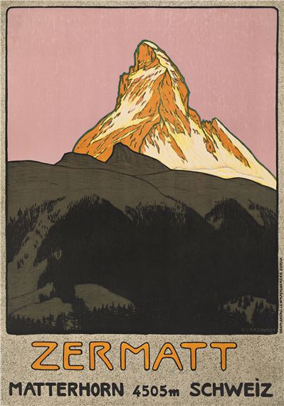 ZERMATT / MATTERHORN SCHWEIZ. . by Emil Cardinaux, 1908