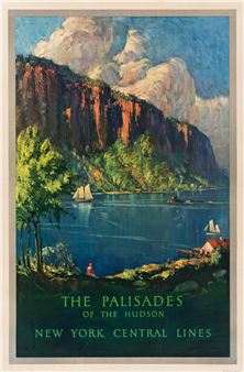 THE PALISADES OF THE HUDSON / NEW YORK CENTRAL LINES. . - Anthony Hansen