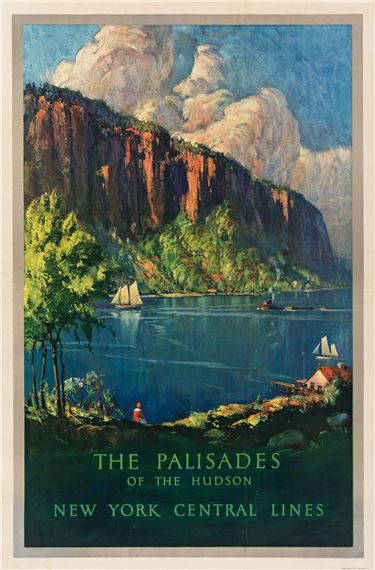 THE PALISADES OF THE HUDSON / NEW YORK CENTRAL LINES. . - Anthony Hansen