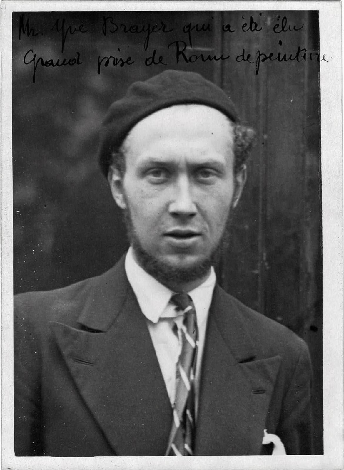 "Mr. Yves Brayer who was elected Grand Prix de Rome de Peinture" by Henri Manuel, 1930