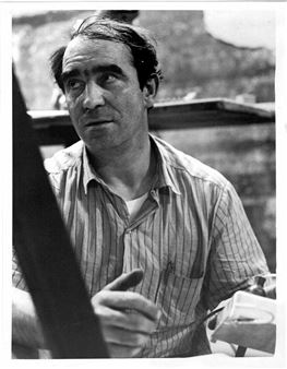 Jean Tinguely at the time of the exhibition at the Houston Museum of Fine Arts - David Nance