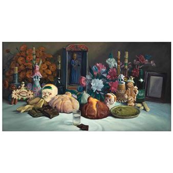 Ofrenda con flores de cempasúchil - Alfonso Tirado