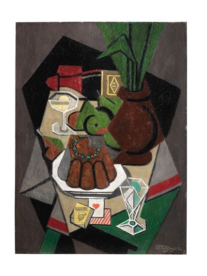 Reproduction Tableau Jean Metzinger – Nature Morte 1918 – Affiche Art 11x17 Pouces