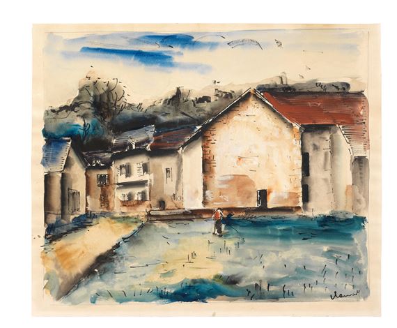 Village by Maurice de Vlaminck, Executed circa 1925