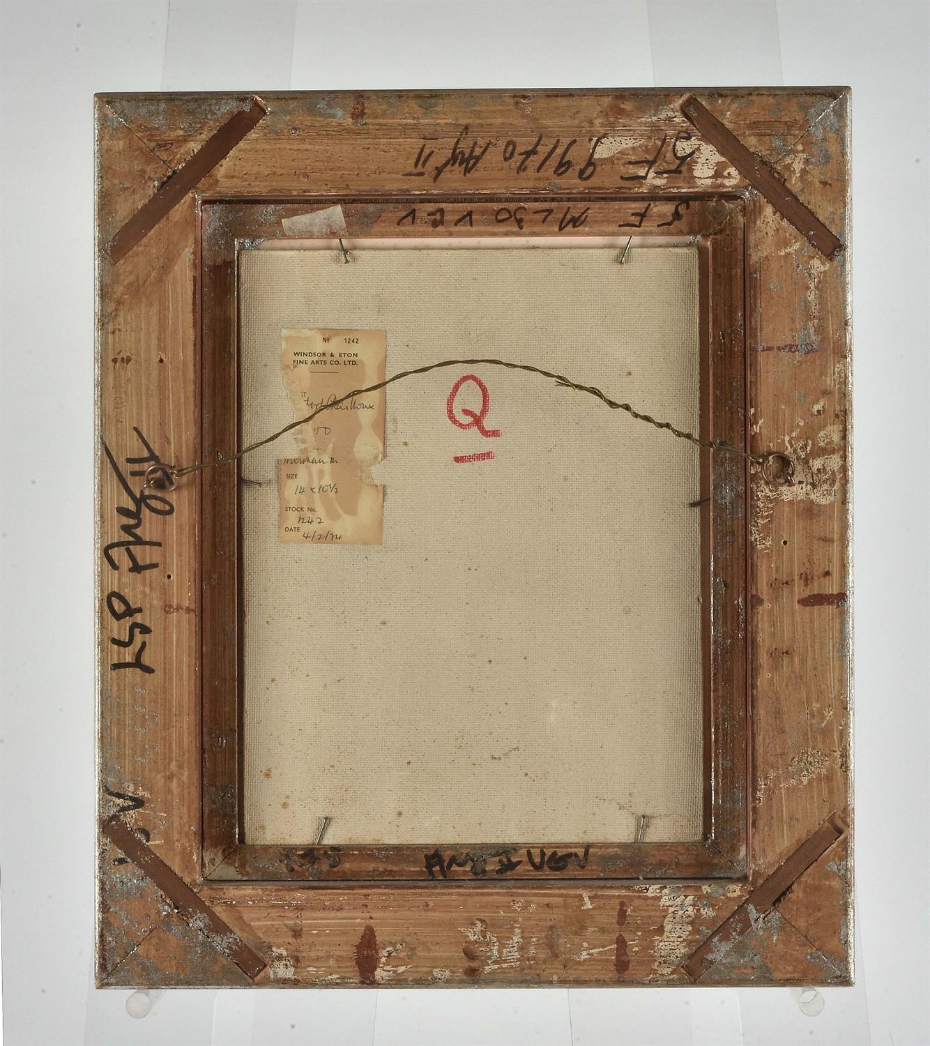 Artwork by Robert Chailloux, Still life with white seed pods, Made of Oil on board