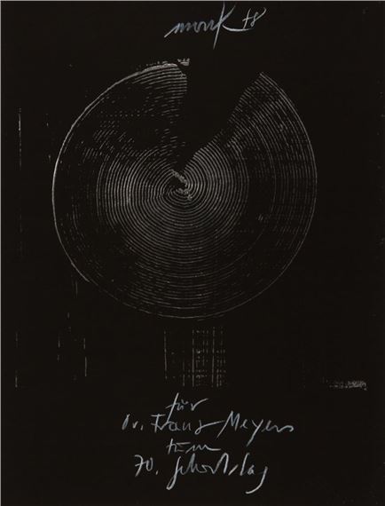 ZIRKEL-RASTER by Heinz Mack, 1974