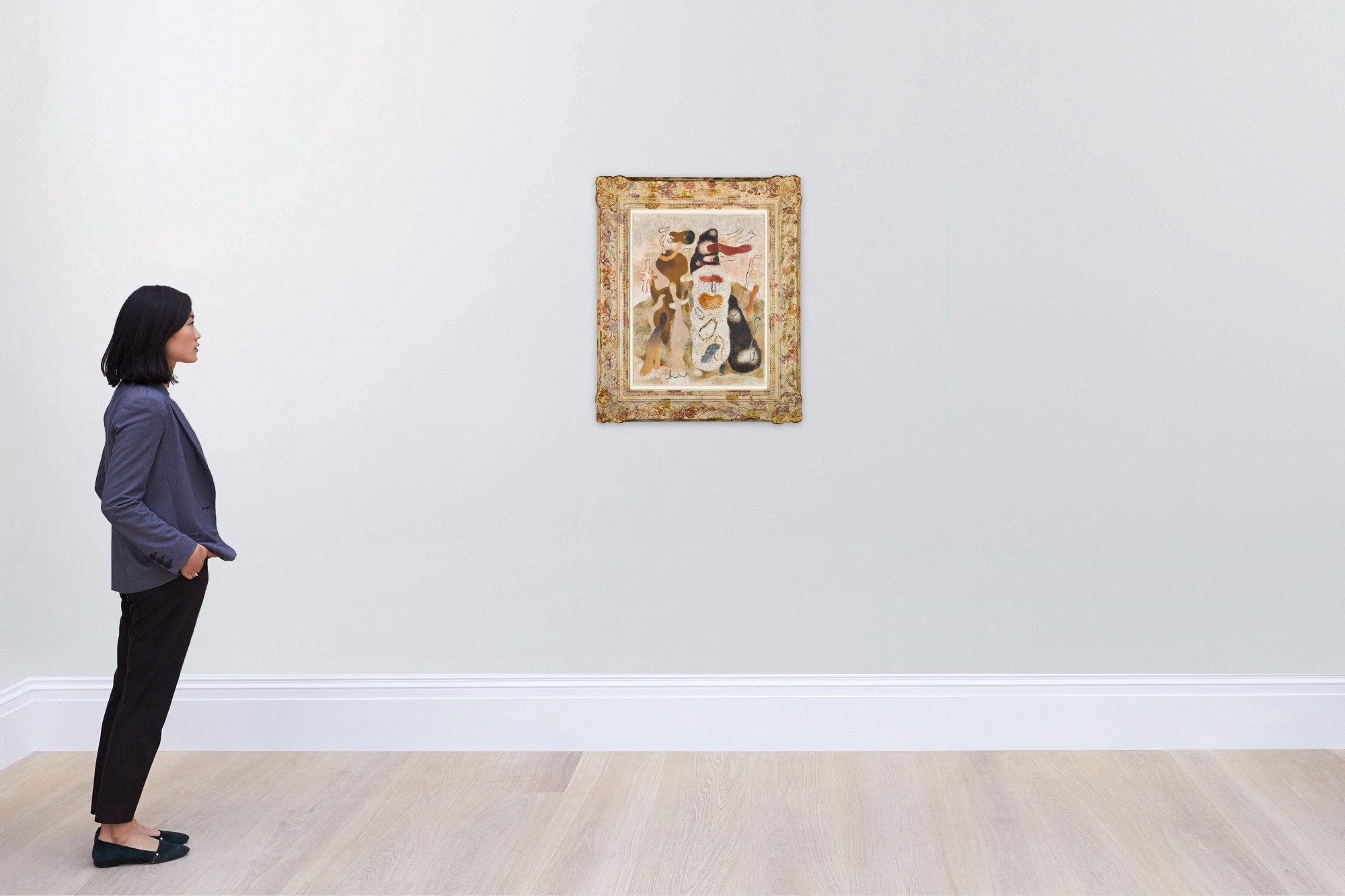 Artwork by Willi Baumeister, GOYESCAS, Made of oil and sand on canvas