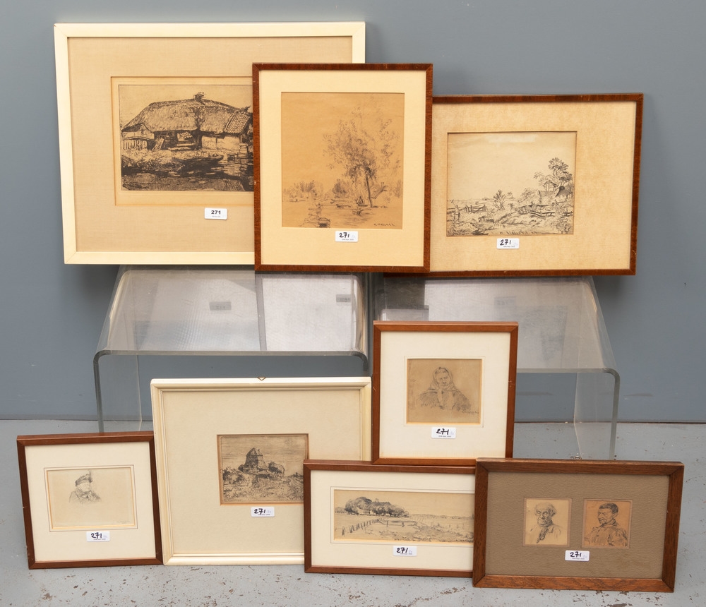 Abraham Segaar | Nine Works: Landschappen en portretten | MutualArt