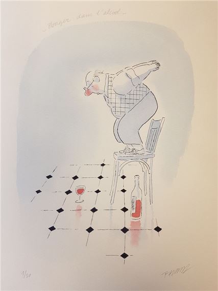 Plonger dans l'alcool by François Ravard, 2018