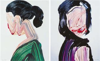 Paintings of Painting 013 (poster); Paintings of Painting 006 (poster) (a set of 2) - Teppei Takeda