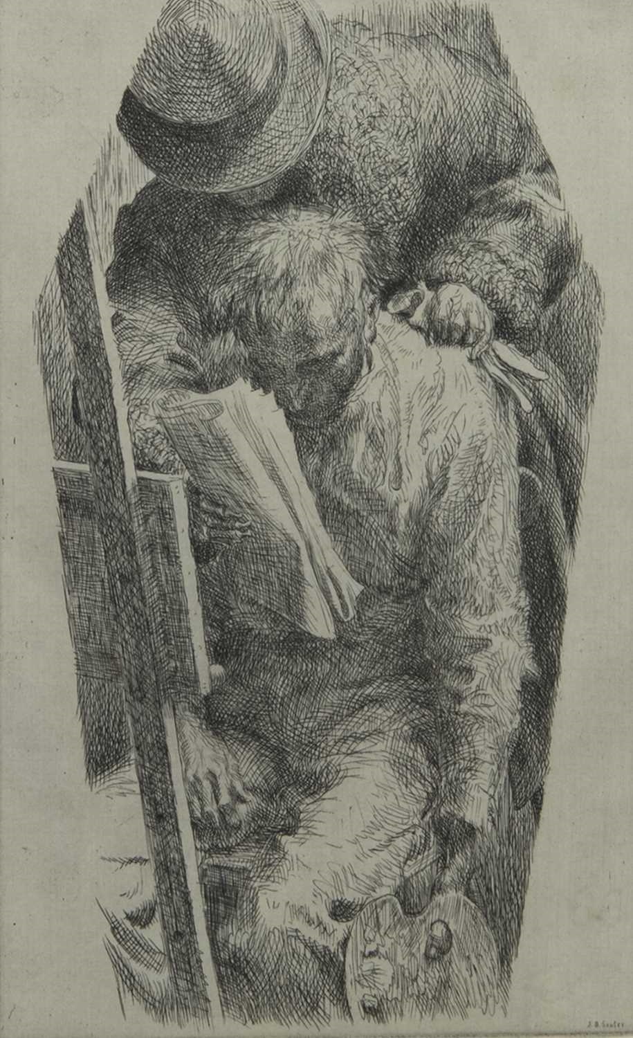 Artwork by John Bulloch Souter, AUTHOR INTERRUPTED, Made of Mounted, framed and