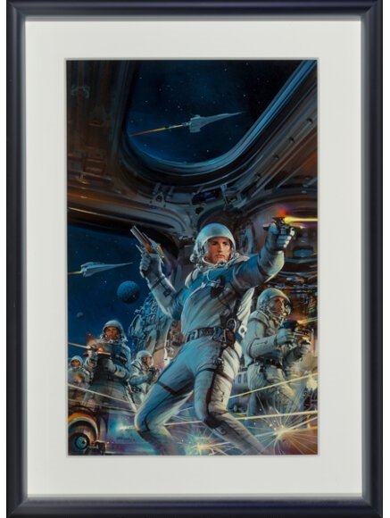 Artwork by John Conrad Berkey, The Trophy paperback cover, Made of Acrylic and casein on board
