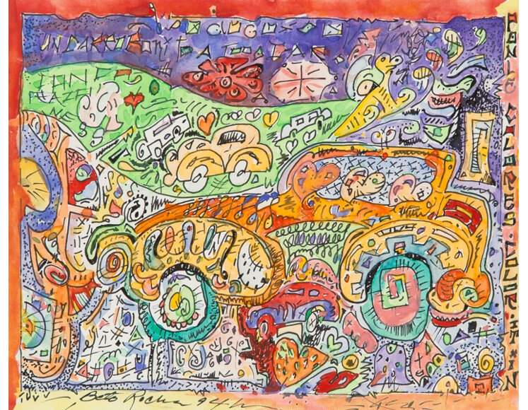 Artwork by Robert Isaac de La Rocha, Untitled, Made of Mixed media on paper