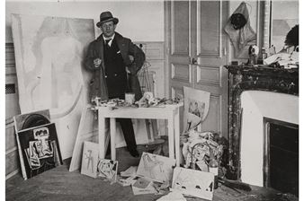 Picasso dans son atelier - Hélène Roger Viollet