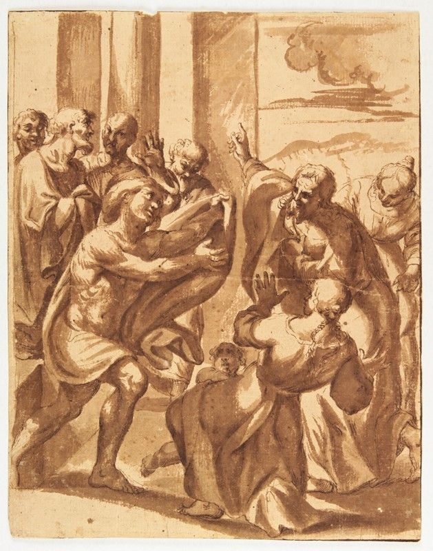 Artwork by Parmigianino, ATTI DEGLI APOSTOLI, Made of Pen and ink, watercolors with the same, on white paper