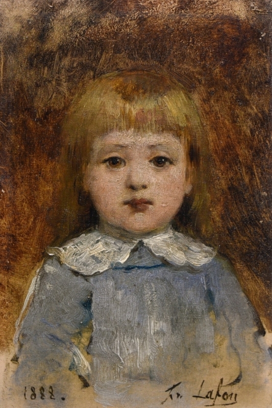 François Lafon | Portrait d'enfant (1888) | MutualArt