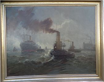 Hamburger Hafen - Adolf Mühlhan