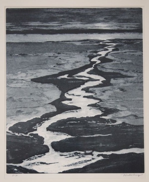 Artwork by Wilhelm Bobring, Priel, Made of Etching