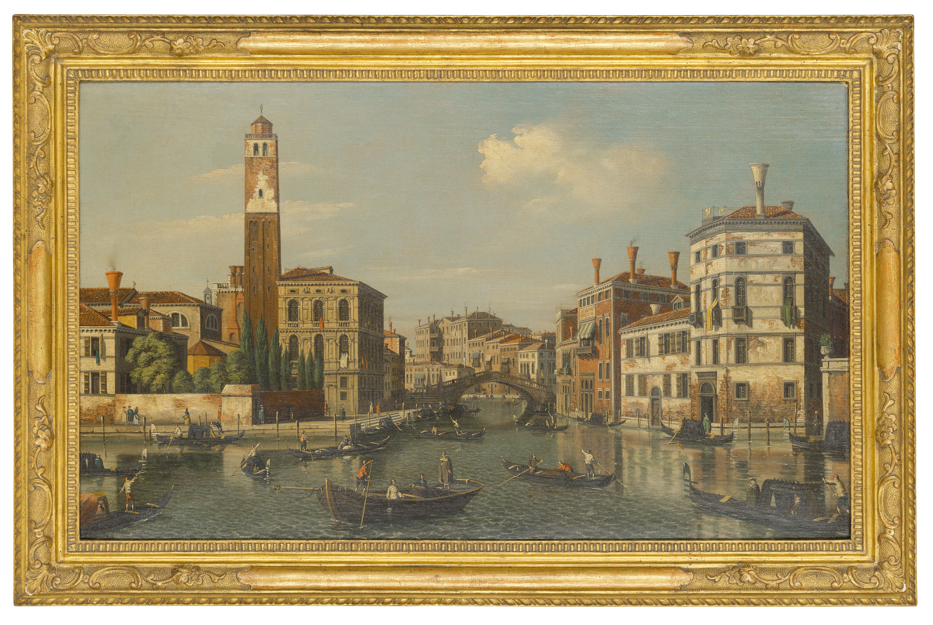 Artwork by Canaletto, The Grand Canal, with a view of the Cannaregio; and The Grand Canal, with the Santa Maria della Carità, Made of oil on canvas