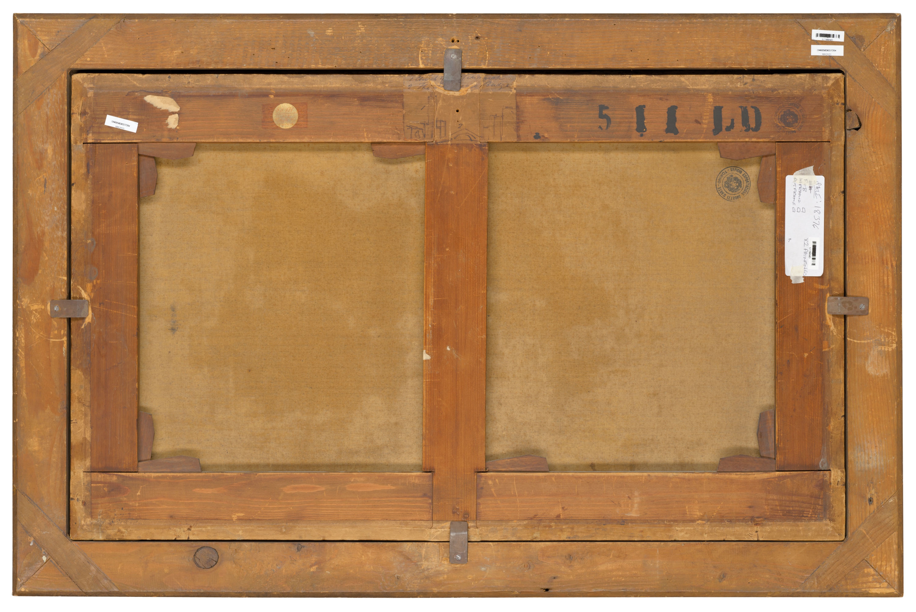 Artwork by Canaletto, The Grand Canal, with a view of the Cannaregio; and The Grand Canal, with the Santa Maria della Carità, Made of oil on canvas