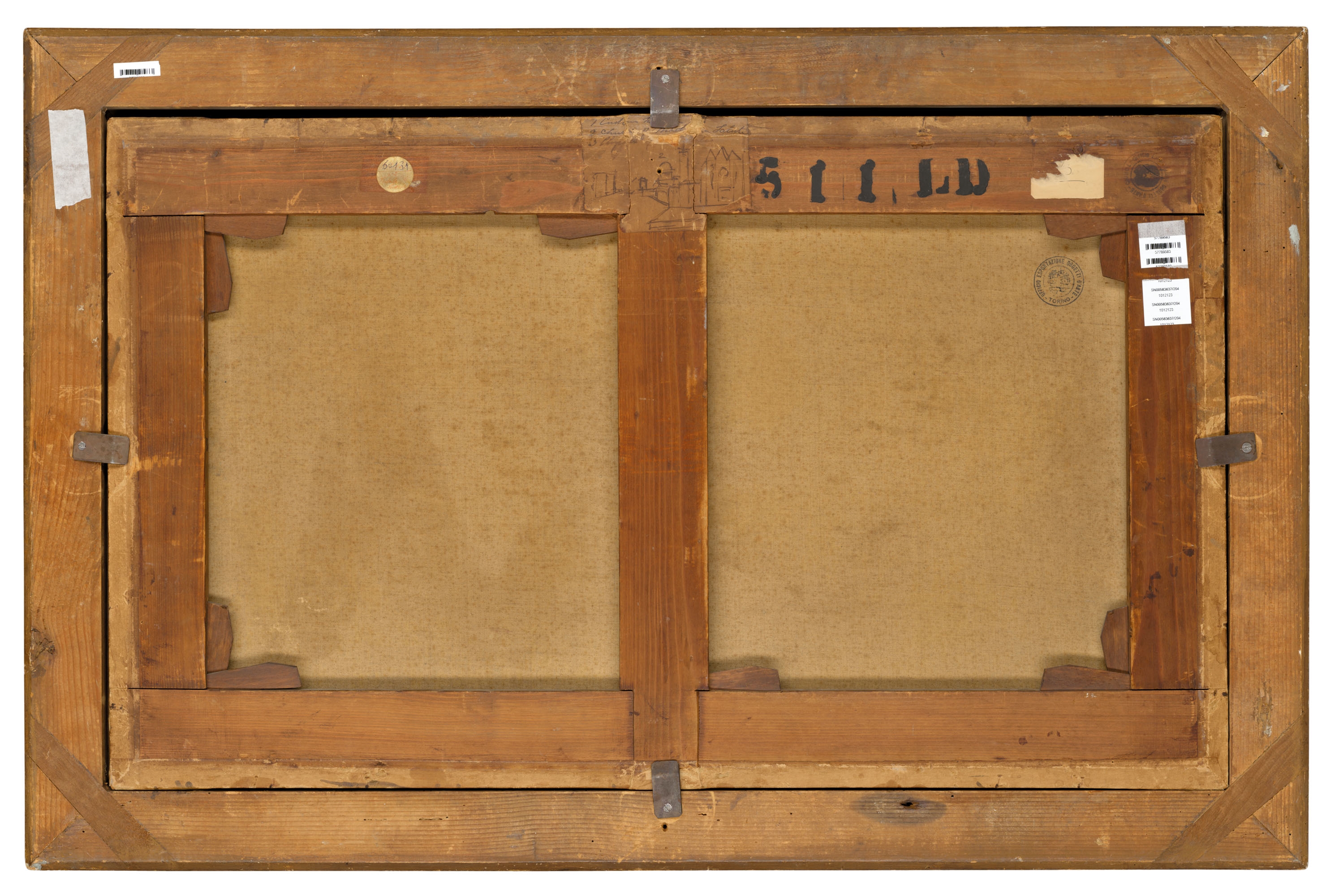 Artwork by Canaletto, The Grand Canal, with a view of the Cannaregio; and The Grand Canal, with the Santa Maria della Carità, Made of oil on canvas