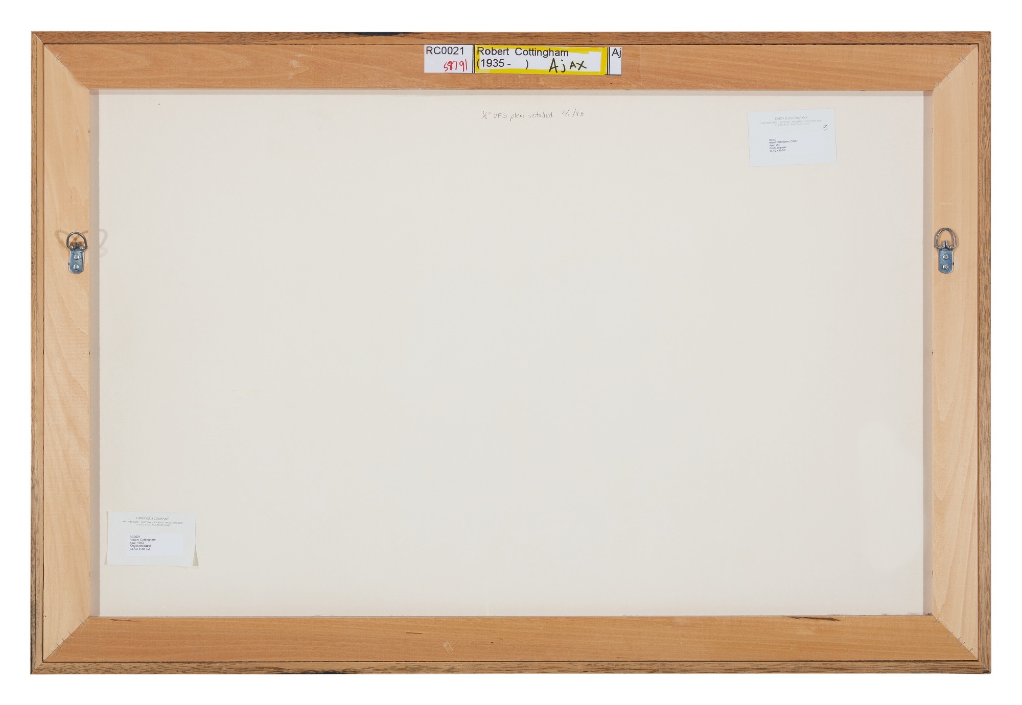 Artwork by Robert Cottingham, AJAX, Made of acrylic on paper