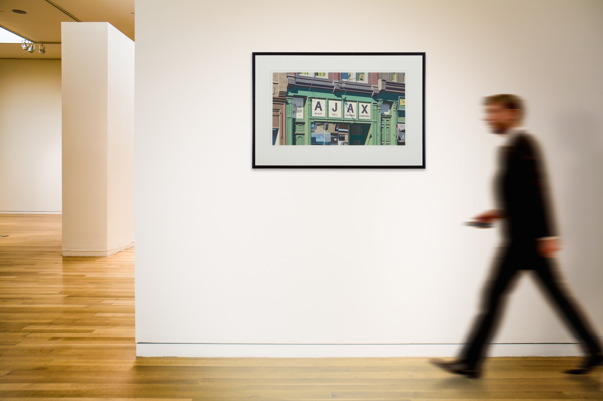 Artwork by Robert Cottingham, AJAX, Made of acrylic on paper