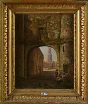 Conversation à l’entrée de la ville - Johannes Pietersz Schoenmakers