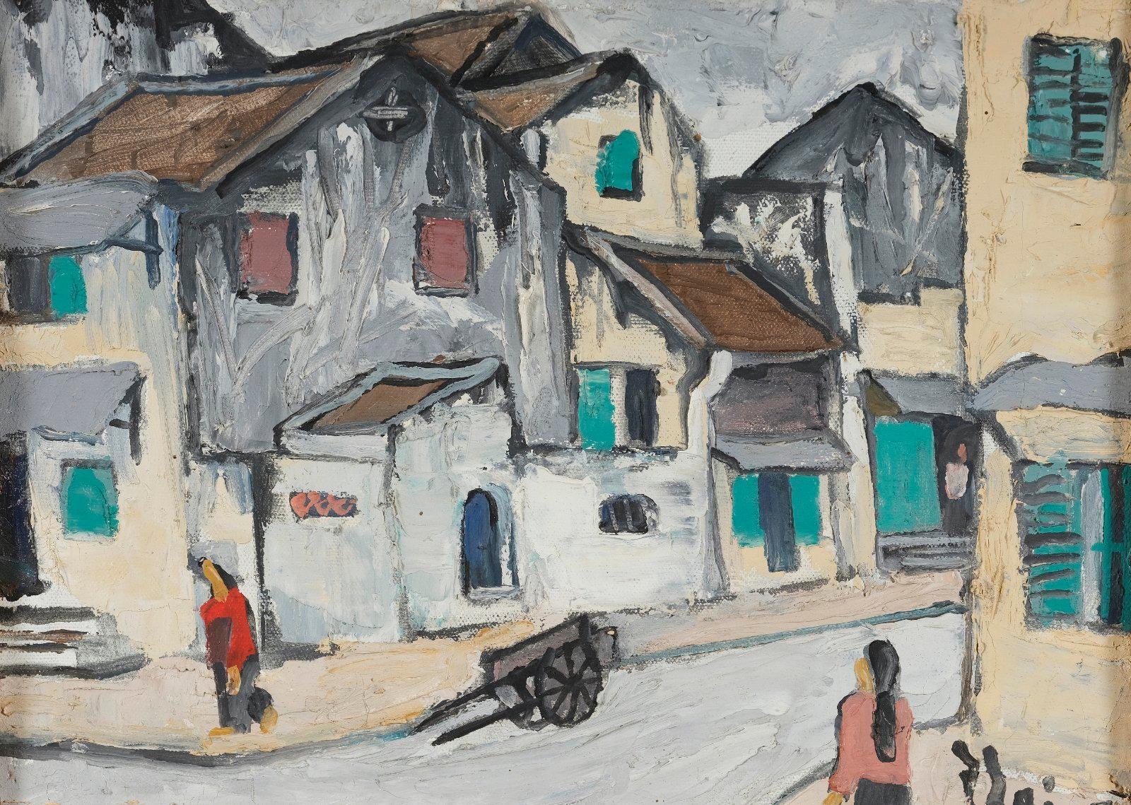 Hanoi Street. by Bui Xuan Phai, 1984