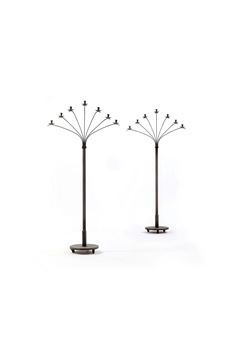 Two works: Pair of large candleholders - Aage Rafn