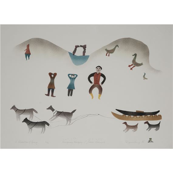 A CELEBRATION OF SPRING by Kunugusiq Nuvaqirq, 1986