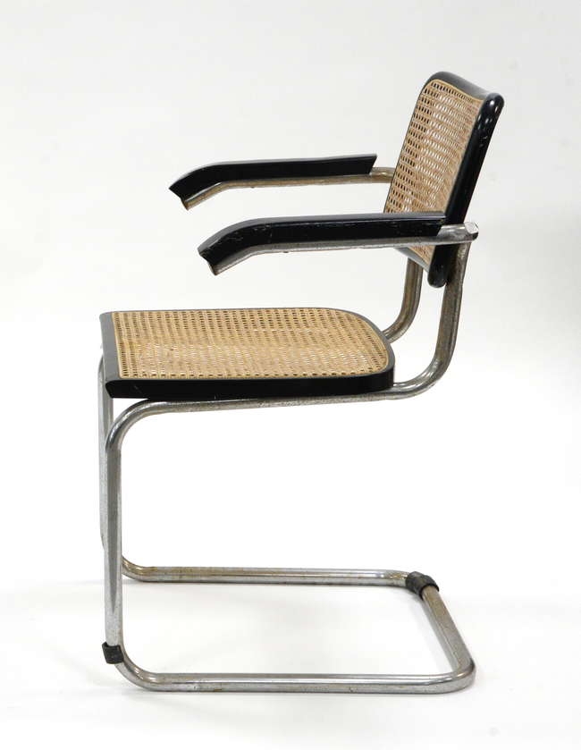 Marcel Breuer | Chair with rattan seat and back | MutualArt