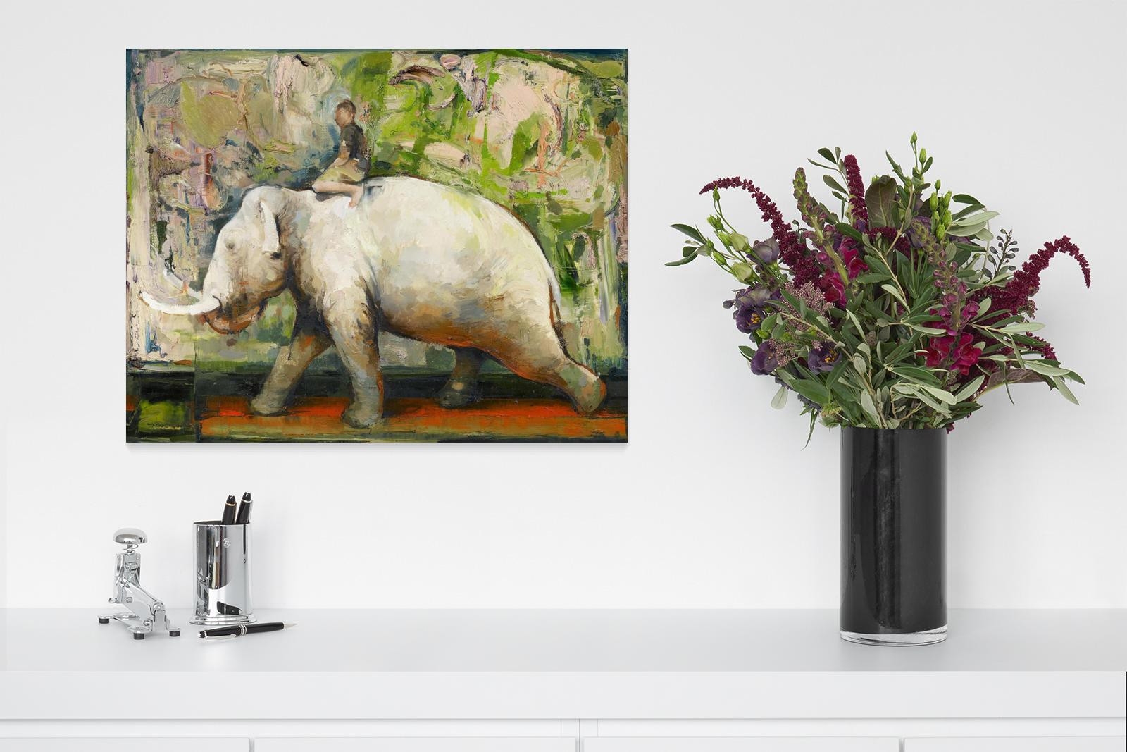 Artwork by Kai Klahre, "Farbkrieger"., Made of Oil on aluminium