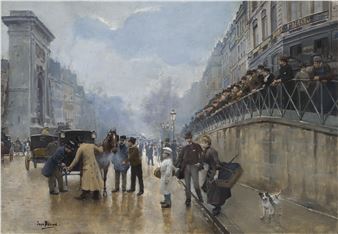 Jean Béraud | L'accident: Porte Saint-Denis | MutualArt